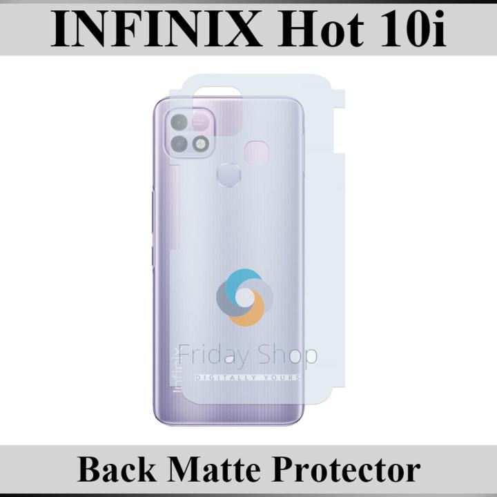 Infinix Hot 10i Back Matte Protector Soft Skin Sheet Soft Film Protection For Infinix Hot 10i
