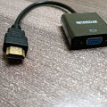 Speed X HDMI to VGA Converter (HDMI to VGA Converter with Sound). 