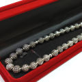 Beautiful Handmade Floral Design 8mm 925 Sterling Silver 34 Muslim Islamic Prayer Beads Tesbih Tasbeeh Rosary (Made in Turkey) Execellent Brides gifting - tasbi counter Stress Relaxation. 