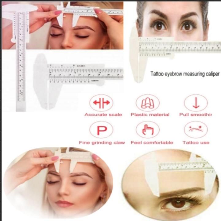 Eyebrow ruler eyebrows tattoo measure balance scale extension form template