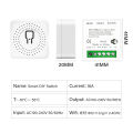Aubess Tuya MINI Wifi Smart Switch 16A Supporte 2-way control Timer Wireless Switches Smart Home Automation Compatible with Alexa Google Home. 