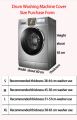 Machine Cover Waterproof Washing Machine Cover_Front Loader_7kg to 10kg#washing machine cover dawlance#cover for washing machine#washing machine automatic cover. 