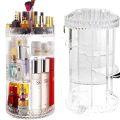 Top Best Quality 360 Degree Rotating Makeup Organizer Cosmetic Storage Box Lipstick Holder Make Up | Cosmetics Makeup Organizer Acrylic 3D Rotating 360 | SJR Collections. 