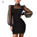 Sheath Dress Elastic Women Soft Mini Dress. 