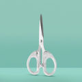 Ins style simple transparent small scissors girl's heart bangs hand account art special scissors children's student stationery scissors. 