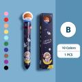 Sweet Journal 10 Colors Cartoon Ball Pen Art Marker Colorful Ballpoint Pens Diary Journal Drawing Pens. 