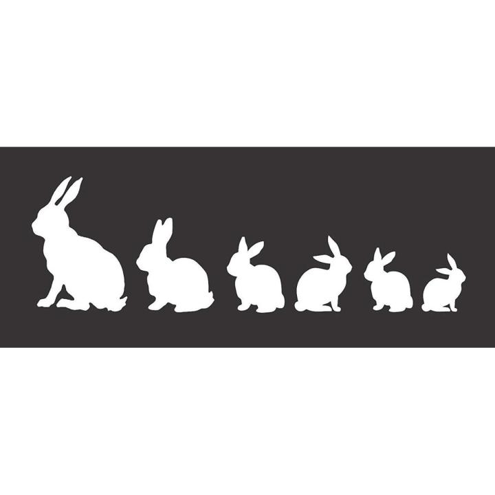 Barking Sand Designs Bunny Family - Die Cut Vinyl Window Decal/Sticker ...