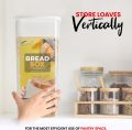 Fast Forward Bread Box for Kitchen & Countertops - Bread Holder, Bread Container & Bread Storage - Bread Bin & Bread Dispenser with Lid - Bread keeper. 