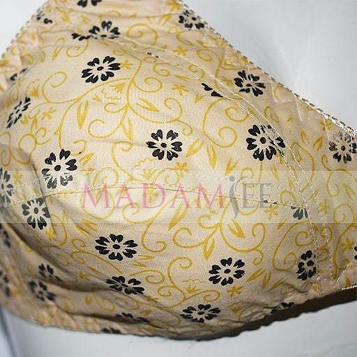 Brazzer For Girls Cotton Black Print Bra