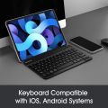 FINTIE Wireless Keyboard Compatible with iOS & Android System, 10 inch USB Rechargeable Bluetooth Keyboard Compatible with iPad/Samsung/Lenovo/Huawei, QWERTY UK Layout. 