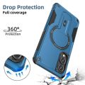 Lenuo for Samsung Galaxy S25 Edge Phone Case Magnetic Stand Luxury Anti-fall Back Cover Three Anti-fall Phone Case Comfortable Feel. 