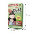 （New）Tin Box Claical Board Game MONOPOLY DEAL pecial Pack Card Game with Englih Manual. 