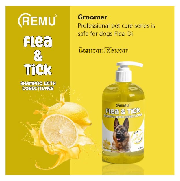 REMU Flea & Tick Shampoo with Conditioner - Lemon