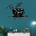 Coffee Cup Wooden Wall Clock  |  3D laser cut Wooden Wall Clock |Beautifull design Wall Clock | Wood Wall Clock For Decoration Of Kids Room Wall Clock ,Home and offices| Black Wooden Wall Clock| Fancy Wall Clock| Laser Cut Wall Clock. 