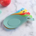 【FUN LIVE】 1Pc Silicone Insulation Spoon Shelf Heat Resistant Placemat Drink Glass Coaster Tray Spoon Pad Eat Mat Pot Holder Kitchen Tool. 