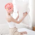 Magic Microfiber Shower Cap Embroidery Towel Bath Hats Dry Hair Cap Quick Drying Soft for Lady Turban Head. 