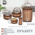 Hot Pot | Hotpot Set | Hot Pot Set With Cooler | Dynasty Classic Hotpot Set With Cooler | Stainless Steel Inner With Imported Glass Lid Premium Quality Stylish Design Available In Three Amazing Colours. 
