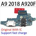 New Charging Port Connector Board Flex Cable For Samsung Galaxy A7 2018 A750 A750F / A9 2018 A920 A920F USB Charging Board. 