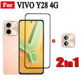 For Vivo Y28 4G Anti Peeping Tempered Glass Film for Vivo Y38 Y18 Y18E Y03 2 in 1 Camera Lens Glass Full Cover Screen Protector. 