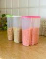 6Pcs 1.5kg Transparent Storage Jars Set Plastic Kitchen Portion Storage Boxes, High-Quality Separate Containers. 