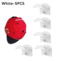 5 10pcs New Baseball Hat Hook Hat Sticking Hook Traceless Hook Black Minimalist Design Hat Rack Simple Earphone Necklace Storage. 