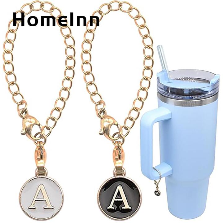 Long-lasting Tumbler Charm Personalized Tumbler Letter Charms Stylish A-z for Customizing Water Cups Decorative Pendant Accessories for Mugs Southeast Asian Buyers' Favorite Mug Handle Decoration