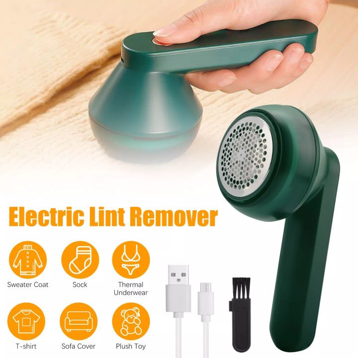 Electric Lint Remover for Clothes – USB Fabric Shaver & Fluff Remover ...