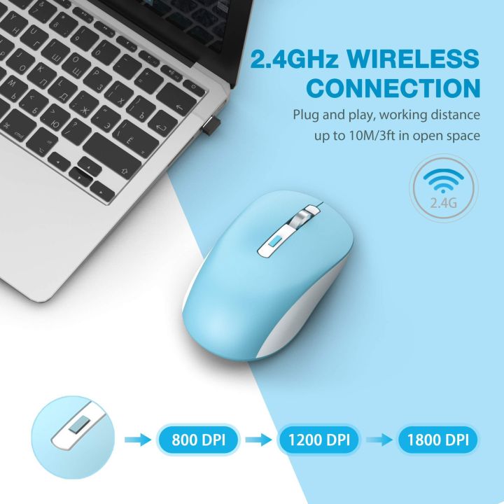 JOYACCESS%20M10%20Dual%20Mode%20Wireless%20Mouse/Mice%20Silent%20Clicks%20(3.0%20and%205.0%20Bluetooth%20+%202.4GHz%20Dongle%20)%20Wireless%20Mouse/Mice%20For%20PC%20/%20Laptop%20/%20MacOS%20/%20Android%20Adjustable%20DPI%20-%20Image%207