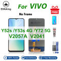 LCD No Frame For Vivo Y52s Y53s 4G Y72 5G V2057A V2041 Display Touch Screen Digitizer Assembly Replacement Parts. 