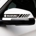 2PCS (BLACK) Car Rearview Mirror Decoration Sticker Body Decal For Suzuki swift Alto Ciaz  Accessories Sticker Auto Accessories car Accessories. 