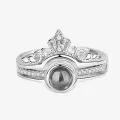 100 Languages I Love You Love Ring With Heart Shaped Velvet Box. 