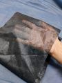 Zero Black Press Buckram for Fabric & Embroidery, Fusing Buckram,. 