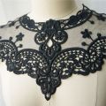 Embroidery Lace Neck Collar Sewing Applique Wedding Gown Bridal Dress Fabric Craft DIY. 