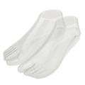 1Pair Female Feet Mannequin Thong Style Foot Model for Sandal Shoe Sock Jewelries Display - Clear. 