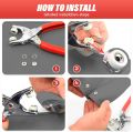 Metal Press Buttons | Metal Snap Button Kit with Hand Pressure Button Piller Tool Kit,Pliers includes 50 durable metal snaps. 