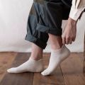 All-match Thin Shallow Solid Color Cotton Comfortable Hosiery Boat Socks Low-top Socks Men's Socks. 