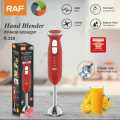RAF - Blender Machine – 800W Hand Blender - Stainless Steel Immersion Blender - 4 Blades Hand Blender Machine – Egg beater and Milk Frother - Kitchen Accessories - grinder/mixer/blender – Heavy Duty. 