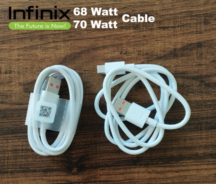 Infinix 6A Type C Cable (050) for 68 Watt 70 Watt Charger 100% Original - Infinix Type C Cable - Infinix Data Cable
