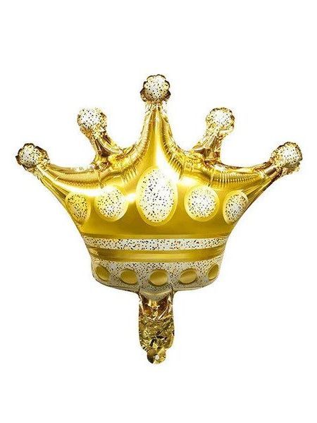 GOLDEN THEME MINI CROWN FOIL BALLOON ( 13 INCH IN SIZE )