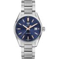 Tag Heuer Carrera Silver Stainless Steel Blue Dial Quartz Watch for Gents - WAR1112.BA0601. 
