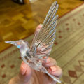 [Featured] Transparent Crystal Acrylic Bird Hummingbird Ceiling Wall Hanging Ornaments / Wedding Party Stage Background Flying Bird Decor. 