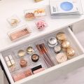 Clear Plastic Organizer Bathroom and Vanity Acrylic Organizer Clear Drawer Trays Cosmetic Transparent Storage  Non-Slip Sets , Makeup Bins. 