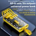 22.5w CyberPunk Style Power Bank with 20,000 mAh  10,000 mAhFor All your Apple iphone  and & other smartphone Devices 20000mAh Power Bank Phone External Battery Protable Fast Charge Powerbank Smart Chip Mlutiple Interfaces Type-c/USB Blackate. 