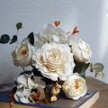 1/3 Bunches 30cm Artificial Hydrangea Roses DIY Indoor Home Decoration Real Touch Decorative Flowers. 