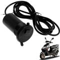 Universal Bikes 5V-2.1A Motorcycle Mobile Phone USB Charger Port Power Adapter Socket Hot (Black). 