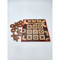 Wooden High Quality Tic Tac Toe Cross Circle Game With Foam Cross Circle For Kids. 