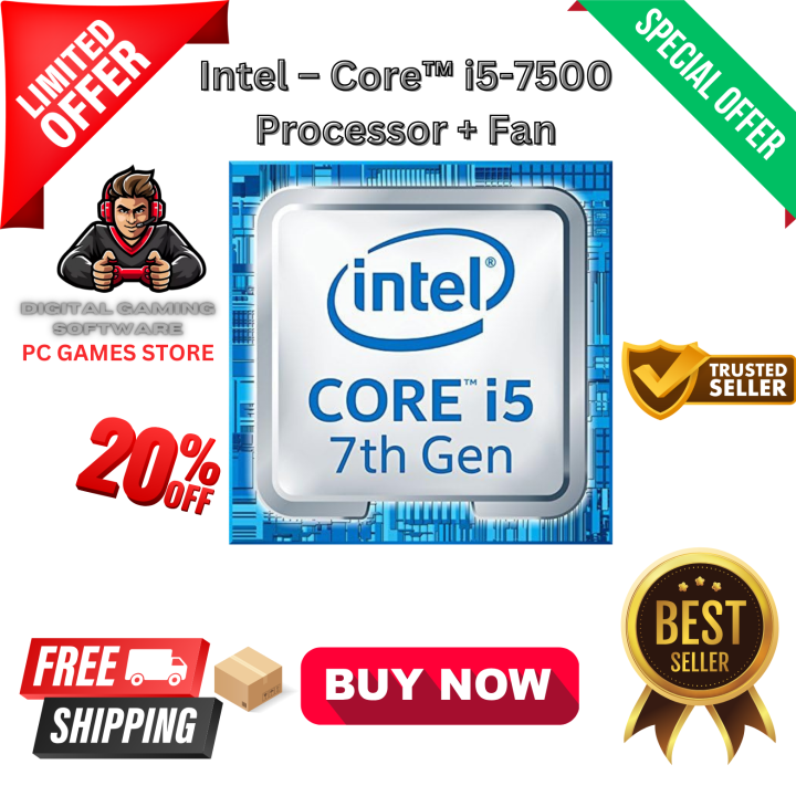 Intel i5-7500 7th Generation Quad-Core Processor 3.4 GHz LGA 1151