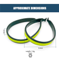 4Pair Bike Trouser Clips Lightweight Bike Trouser Clips with Reflective Bands for Night Rides. 