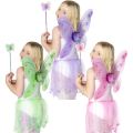 Fairy Butterfly Wings Costume for Baby Girl 3pc Wings + Hairband + Handstick. 