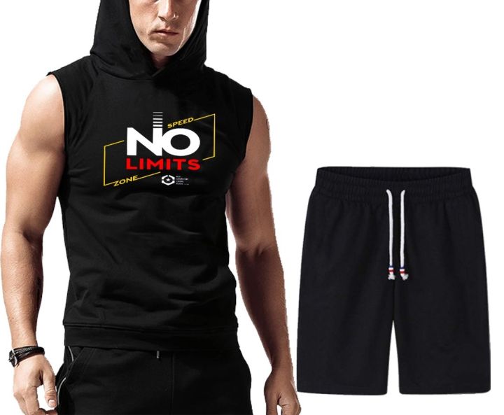 Summer Printed Tracksuit For Men & Boys - Soft & Comfortable Fabric hoode & short Printed Tracksuit